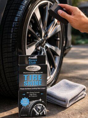 Tire Shine Dressing Car Detailing High Gloss Non-Greasy UV Protection